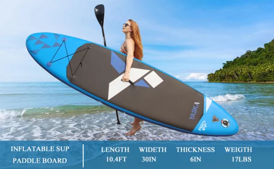 Venta caliente personalizado todo redondo tabla de surf Sup Paddle Board inflable en 10'4× 32''× 6''